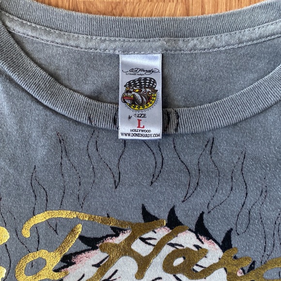 ❤️ Ed Hardy by Christian Audigier Eagle Tee Size Large NWOT - Picture 7 of 12